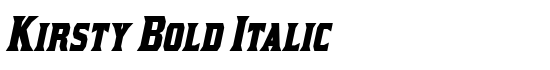 Kirsty Bold Italic - Download Thousands of Free Fonts at FontZone.net