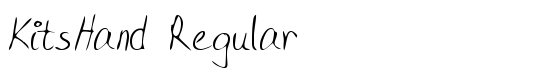KitsHand Regular - Download Thousands of Free Fonts at FontZone.net