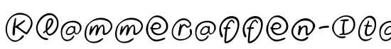 Klammeraffen-Italic - Download Thousands of Free Fonts at FontZone.net