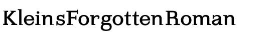 KleinsForgottenRoman - Download Thousands of Free Fonts at FontZone.net