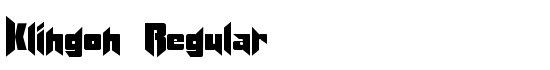 Klingon Regular - Download Thousands of Free Fonts at FontZone.net