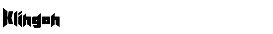 Klingon - Download Thousands of Free Fonts at FontZone.net