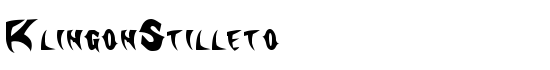 KlingonStilleto - Download Thousands of Free Fonts at FontZone.net