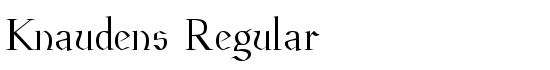 Knaudens Regular - Download Thousands of Free Fonts at FontZone.net