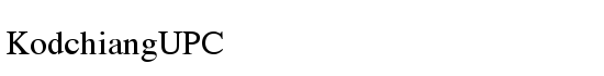 KodchiangUPC - Download Thousands of Free Fonts at FontZone.net
