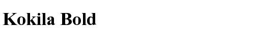 Kokila Bold - Download Thousands of Free Fonts at FontZone.net