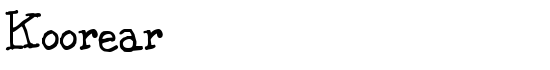Koorear - Download Thousands of Free Fonts at FontZone.net