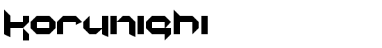 korunishi - Download Thousands of Free Fonts at FontZone.net
