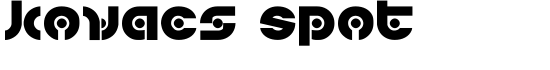 Kovacs Spot - Download Thousands of Free Fonts at FontZone.net