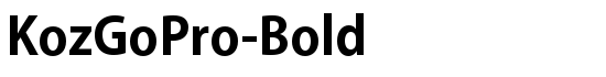 KozGoPro-Bold - Download Thousands of Free Fonts at FontZone.net