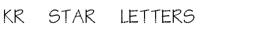 KR Star Letters - Download Thousands of Free Fonts at FontZone.net