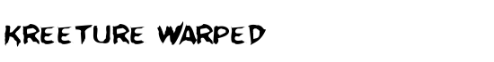 Kreeture Warped - Download Thousands of Free Fonts at FontZone.net