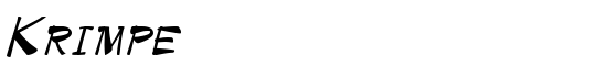 Krimpe - Download Thousands of Free Fonts at FontZone.net