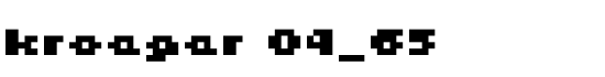 kroeger 04_65 - Download Thousands of Free Fonts at FontZone.net