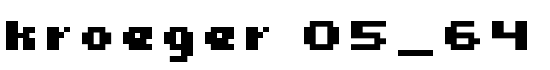 kroeger 05_64 - Download Thousands of Free Fonts at FontZone.net