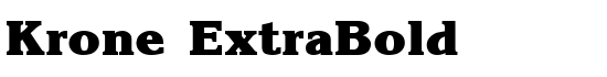 Krone ExtraBold - Download Thousands of Free Fonts at FontZone.net