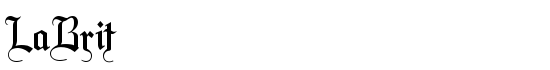LaBrit - Download Thousands of Free Fonts at FontZone.net