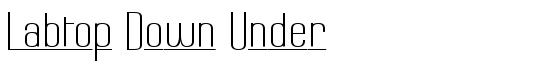 Labtop Down Under - Download Thousands of Free Fonts at FontZone.net