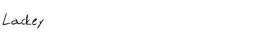 Lackey - Download Thousands of Free Fonts at FontZone.net