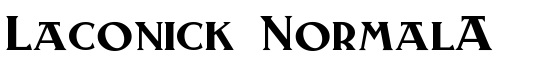 Laconick-NormalA - Download Thousands of Free Fonts at FontZone.net