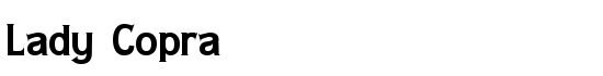 Lady Copra - Download Thousands of Free Fonts at FontZone.net