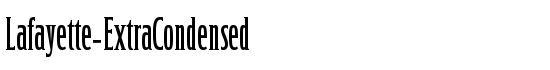 Lafayette-ExtraCondensed - Download Thousands of Free Fonts at FontZone.net