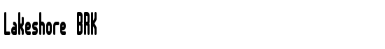 Lakeshore BRK - Download Thousands of Free Fonts at FontZone.net
