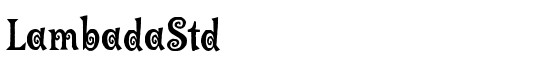 LambadaStd - Download Thousands of Free Fonts at FontZone.net