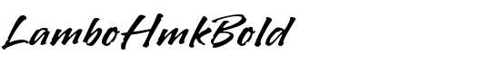LamboHmkBold - Download Thousands of Free Fonts at FontZone.net