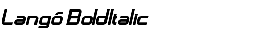 LangÃ³ BoldItalic - Download Thousands of Free Fonts at FontZone.net