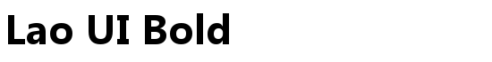 Lao UI Bold - Download Thousands of Free Fonts at FontZone.net
