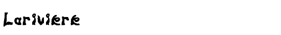 Lariviere - Download Thousands of Free Fonts at FontZone.net