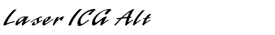 Laser ICG Alt - Download Thousands of Free Fonts at FontZone.net