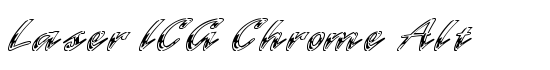 Laser ICG Chrome Alt - Download Thousands of Free Fonts at FontZone.net