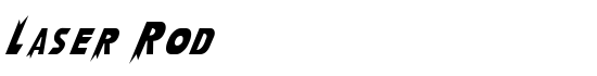 Laser Rod - Download Thousands of Free Fonts at FontZone.net