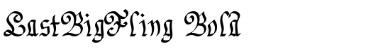 LastBigFling Bold - Download Thousands of Free Fonts at FontZone.net