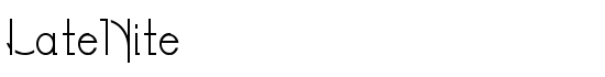 LateNite - Download Thousands of Free Fonts at FontZone.net