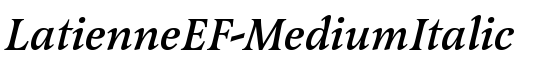 LatienneEF-MediumItalic - Download Thousands of Free Fonts at FontZone.net