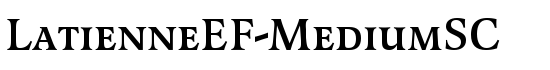 LatienneEF-MediumSC - Download Thousands of Free Fonts at FontZone.net