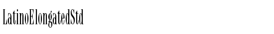 LatinoElongatedStd - Download Thousands of Free Fonts at FontZone.net