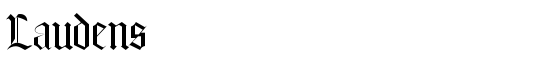 Laudens - Download Thousands of Free Fonts at FontZone.net