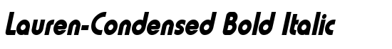 Lauren-Condensed Bold Italic - Download Thousands of Free Fonts at FontZone.net