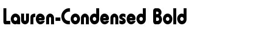Lauren-Condensed Bold - Download Thousands of Free Fonts at FontZone.net
