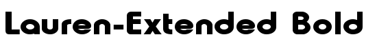 Lauren-Extended Bold - Download Thousands of Free Fonts at FontZone.net