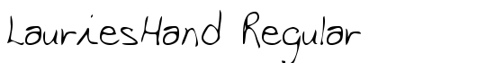 LauriesHand Regular - Download Thousands of Free Fonts at FontZone.net