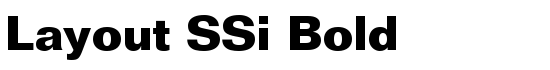 Layout SSi Bold - Download Thousands of Free Fonts at FontZone.net