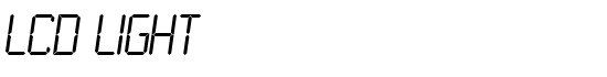 LCD Light - Download Thousands of Free Fonts at FontZone.net