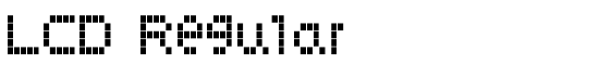 LCD Regular - Download Thousands of Free Fonts at FontZone.net