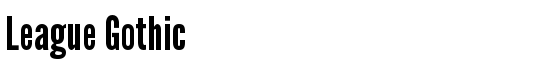 League Gothic - Download Thousands of Free Fonts at FontZone.net
