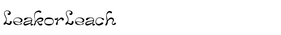 LeakorLeach - Download Thousands of Free Fonts at FontZone.net